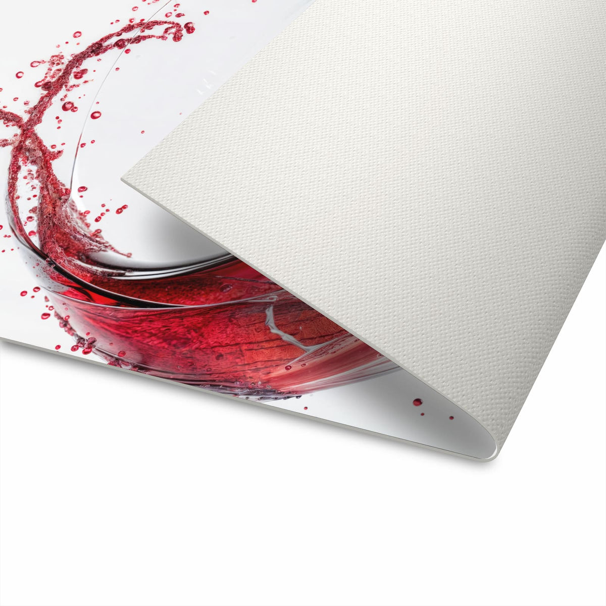 Geruchsneutraler Küchenteppich mit Motiv Rotwein Spritzer in der Küche