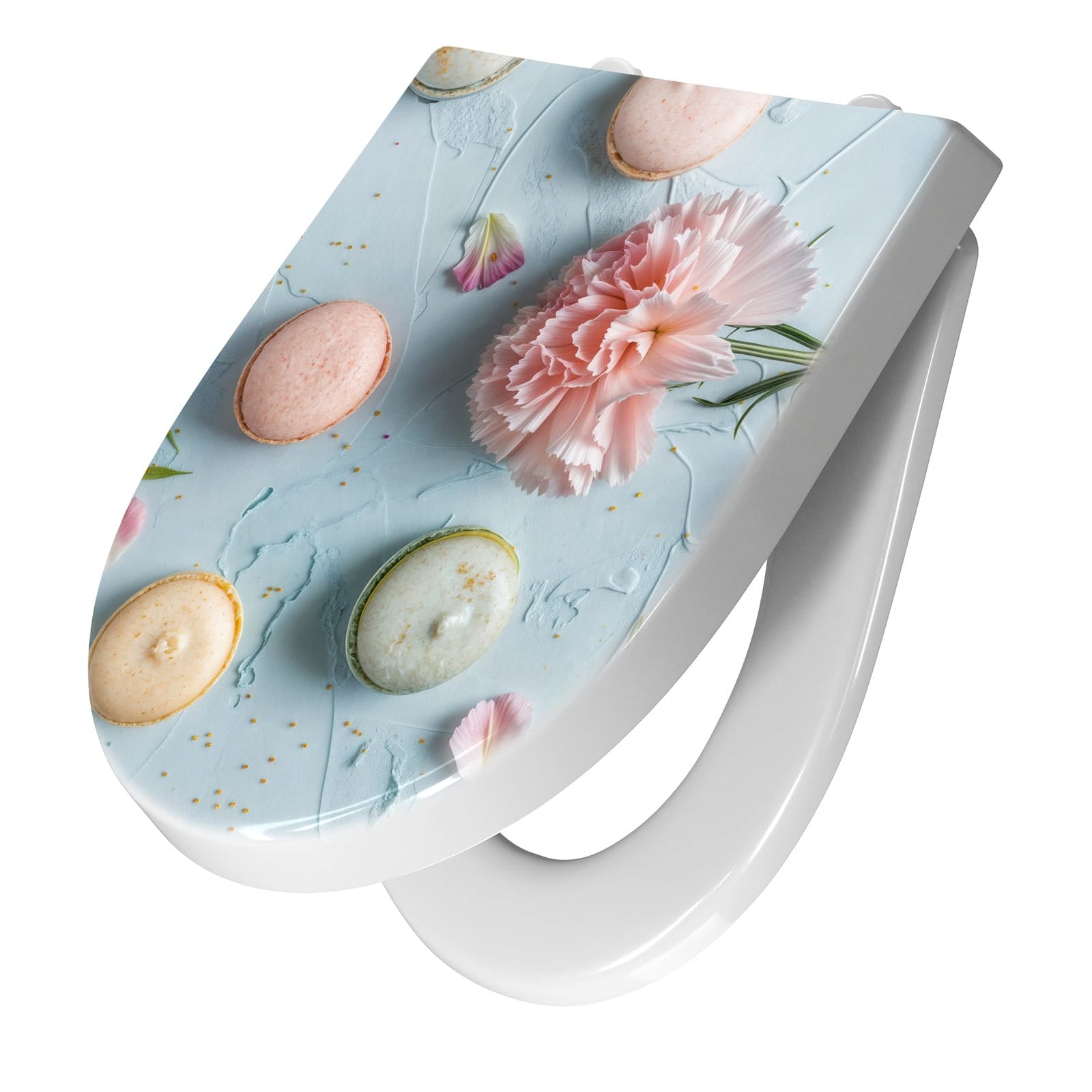 WC-Sitz mit Absenkautomatik Französische Macarons