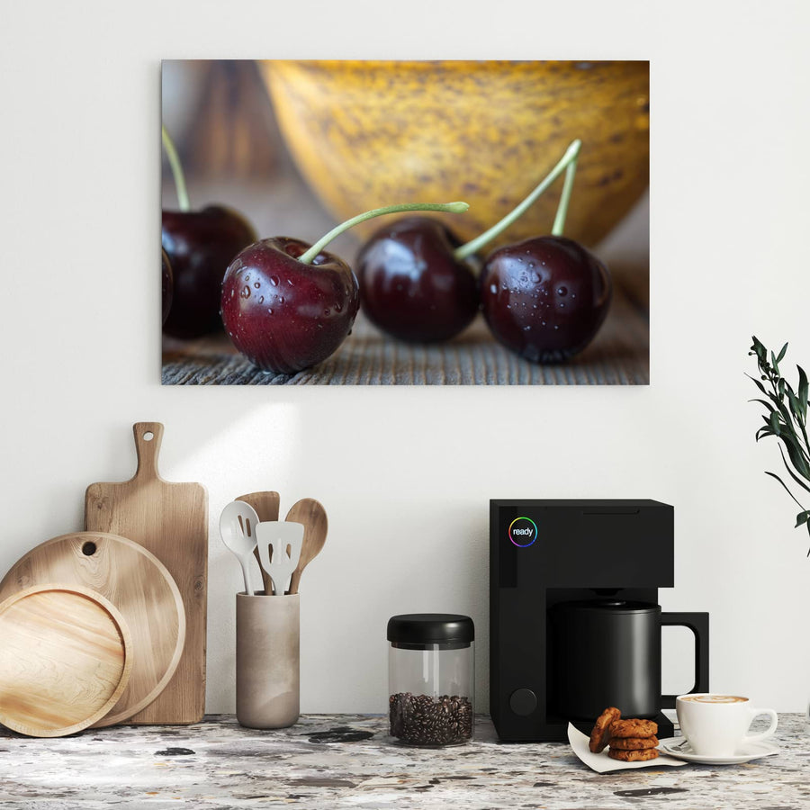 Maße Metall Magnettafel - Süße Kirschen