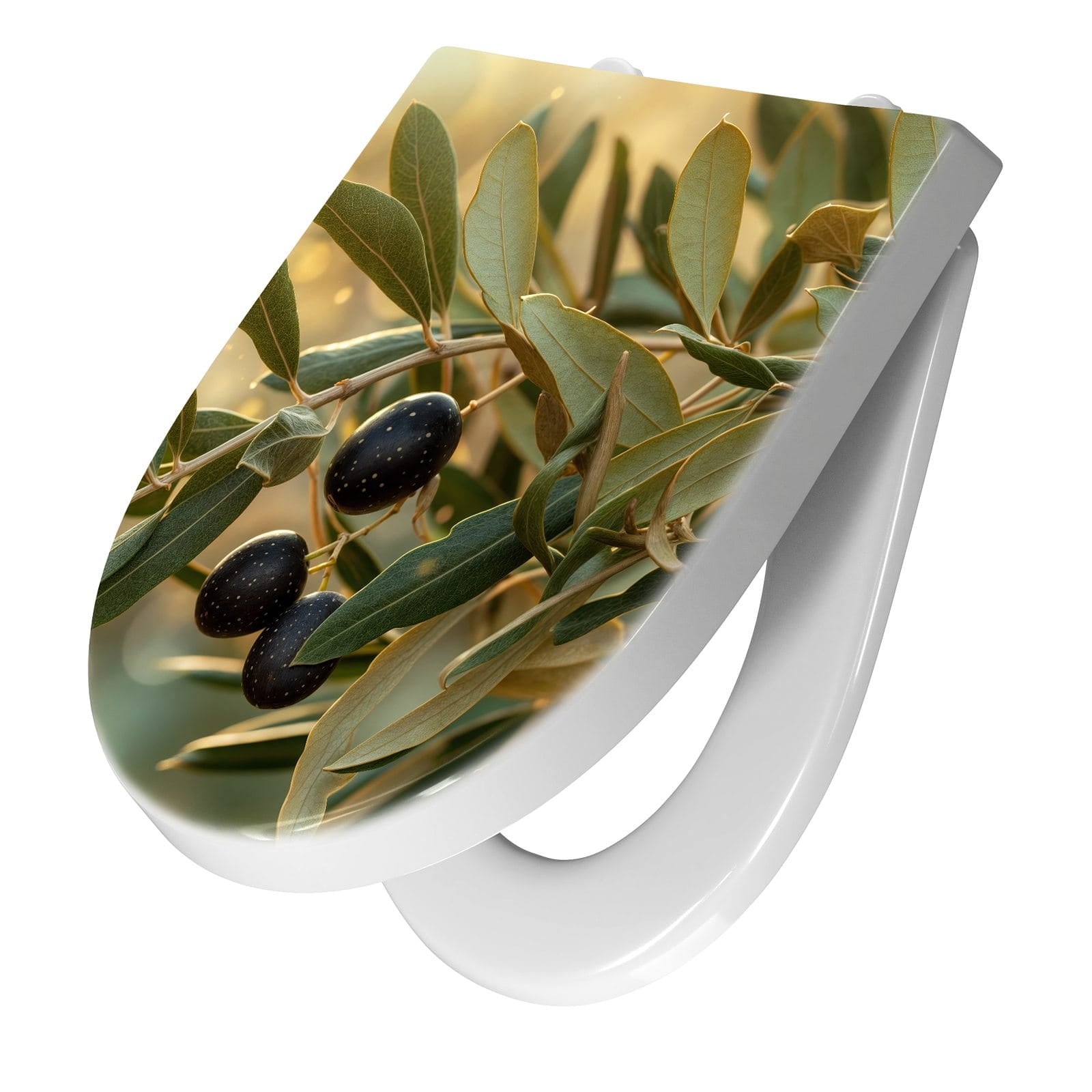 WC-Sitz mit Absenkautomatik Olivenzweig