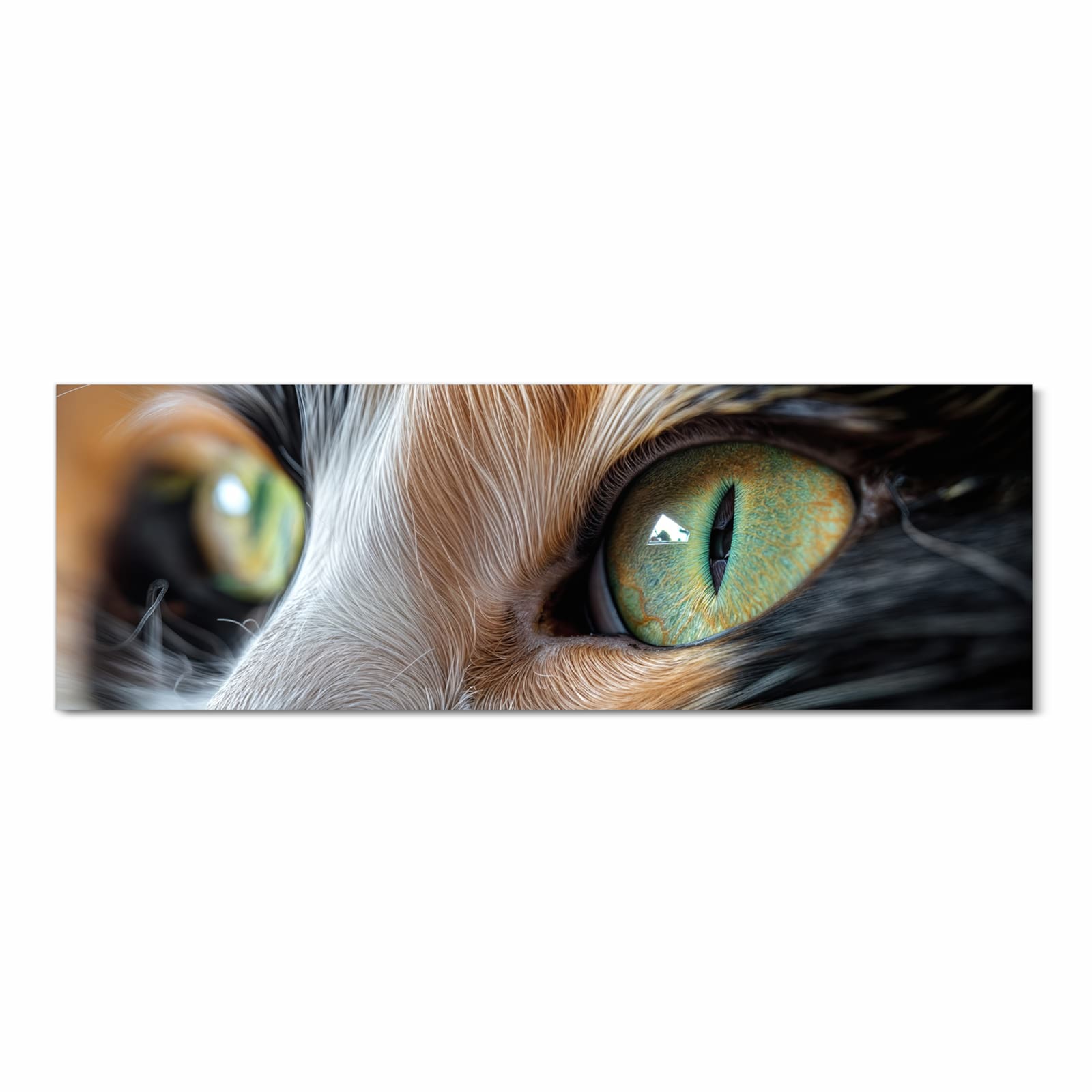 Langlebiger Küchenläufer mit Motiv Katzenaugen in Frontansicht