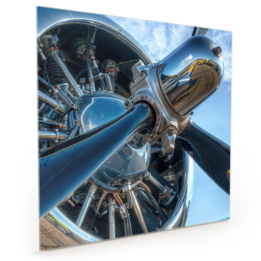 Maße Küchenrückwand Propeller aus Chrom aus Glas