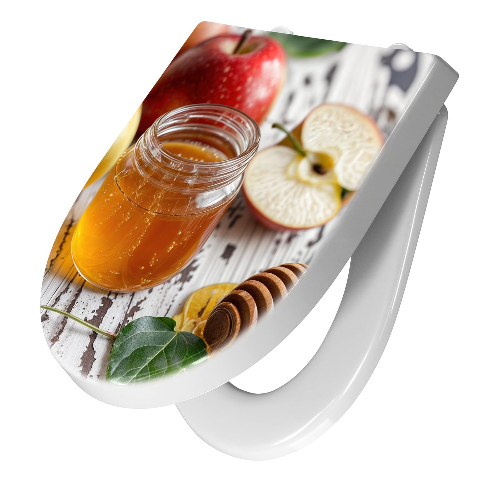 WC-Sitz mit Absenkautomatik Äpfel und Honig