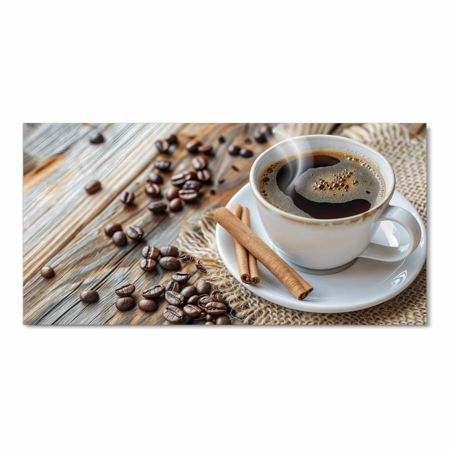 Maße Küchenläufer - Kaffee mit Zimtstangen