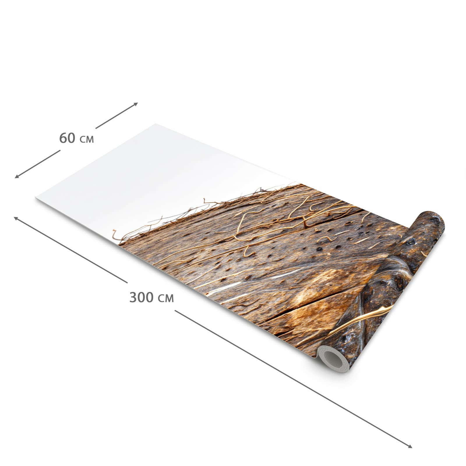 Feuchtigkeitsresistenter Küchenläufer mit Motiv Nuss Schale Detail in der Größe 60x180 cm