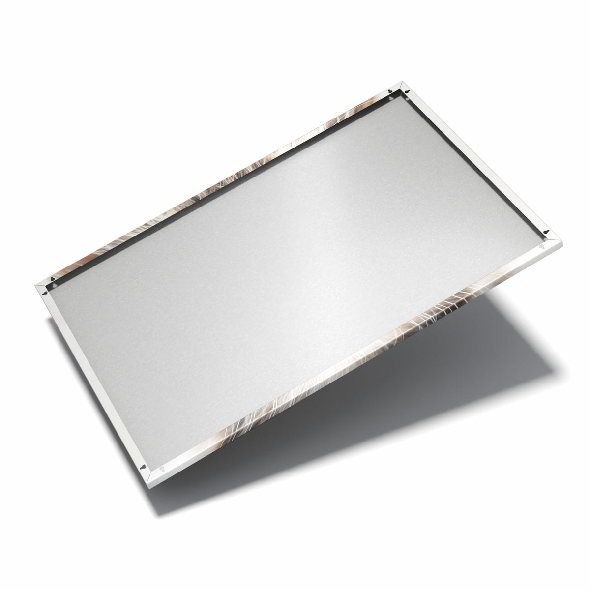 Nur 7 mm – liegt eng an der Wand – Metall Magnettafel - Blauäugiges Kätzchen