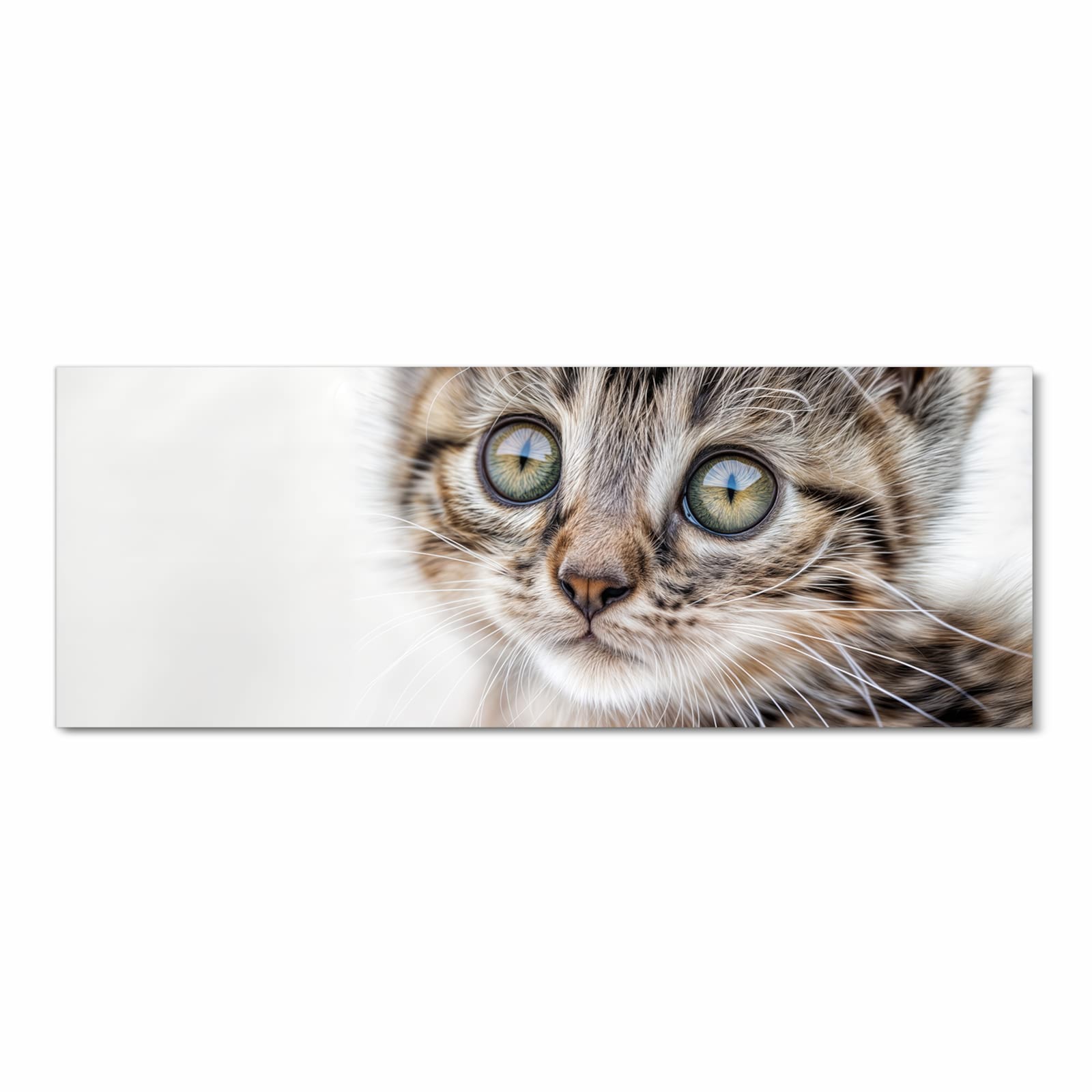 Küchenteppich mit Motiv Katzenjunges trittin in Frontansicht für sicheres Aufbewahren