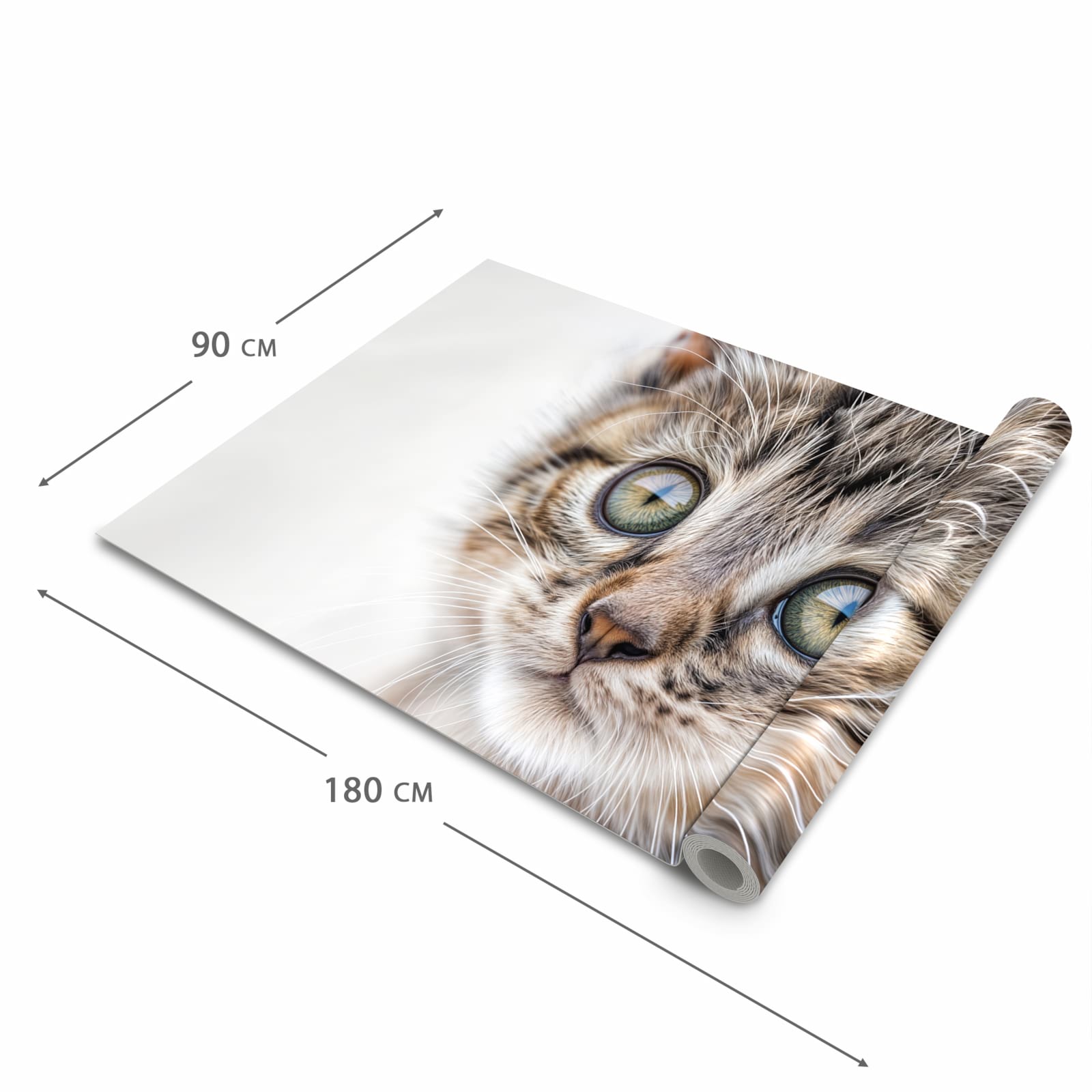 Hygienischer Küchenläufer mit Motiv Katzenjunges trittin in der Grösse 60x150 cm