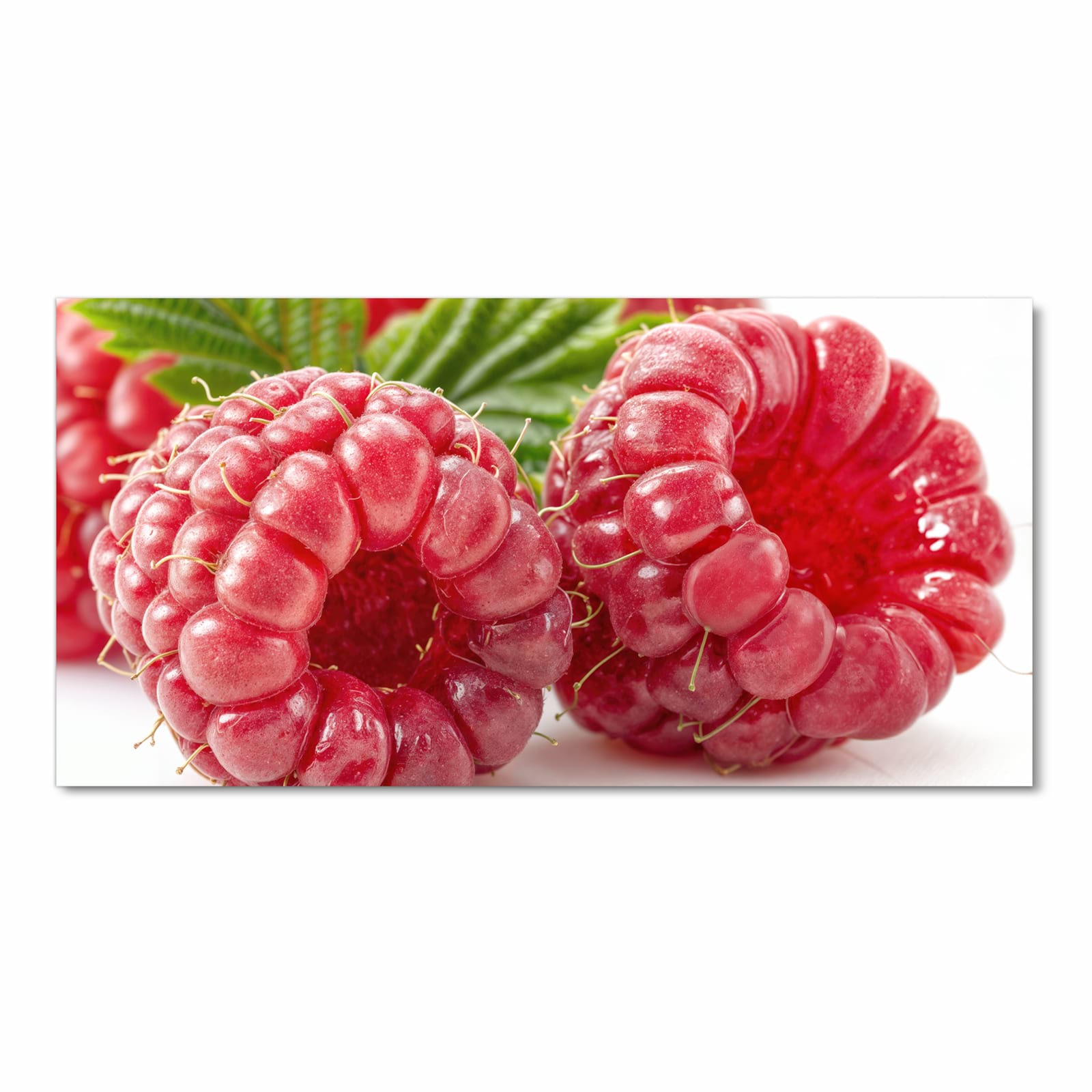 Fleckenresistenter großer Küchenteppich mit Motiv Himbeeren von Frische in Frontansicht