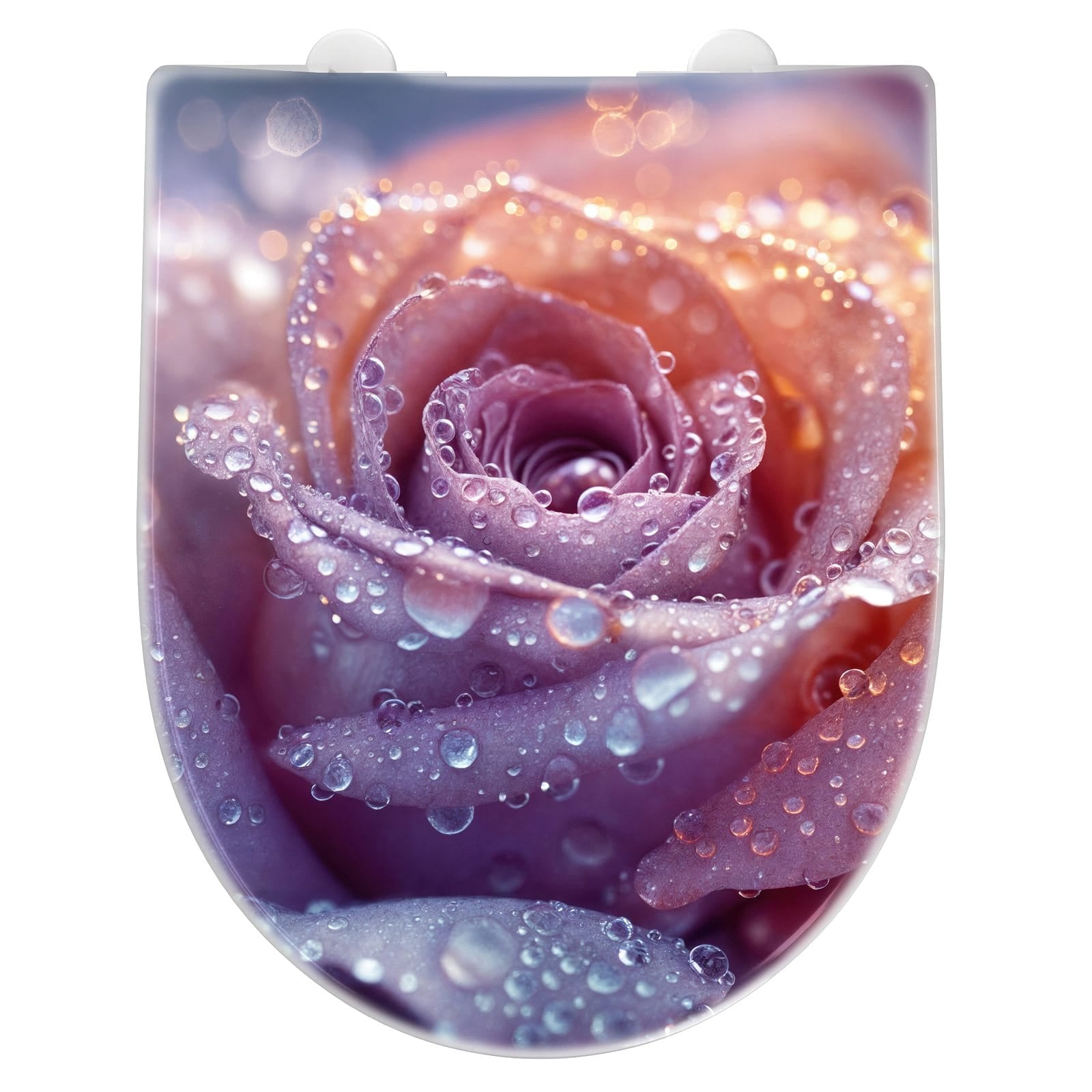 WC-Sitz mit Absenkautomatik Nasser Blumenglanz