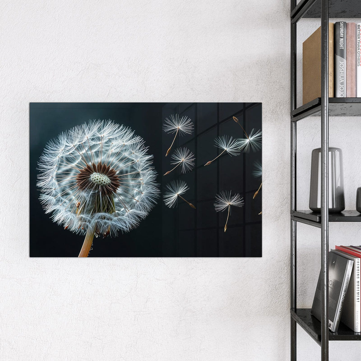 9 Größen – von 30 × 30 bis 120 × 90 cm – Magnettafel - Fliegende Pusteblume