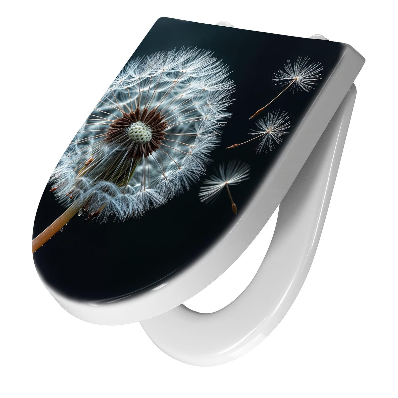 WC-Sitz mit Absenkautomatik Pusteblume bei Wind