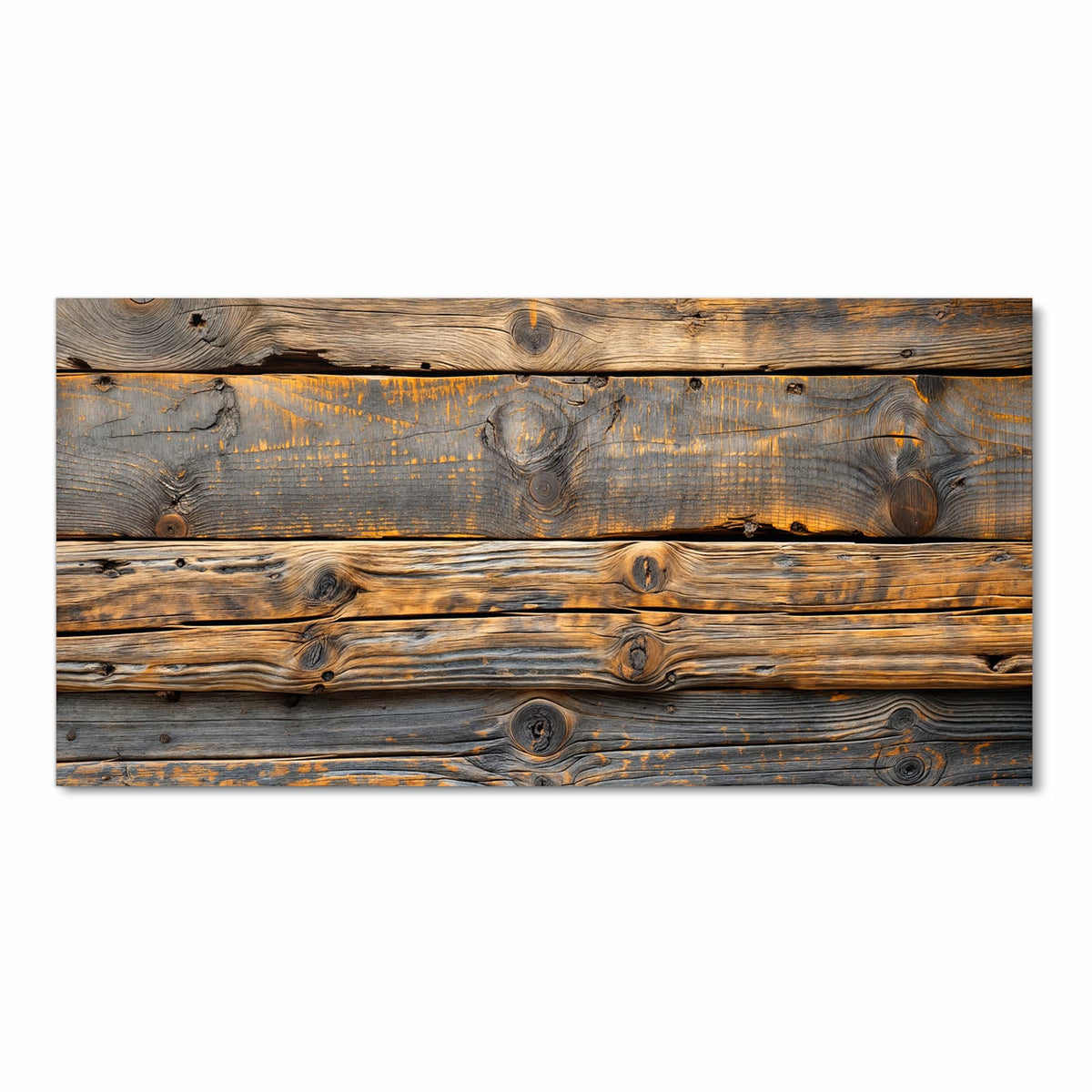 Abriebfester Küchenteppich mit Motiv Holzmuster Planken in Frontansicht
