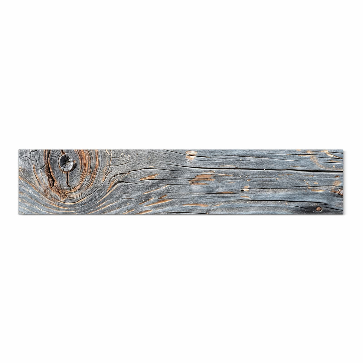 Langlebiger waschbarer Küchenläufer mit Motiv Holzstruktur Vintage in Frontansicht