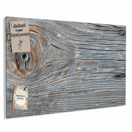 Metall Magnettafel mit dem Motiv Astloch im Altholz
