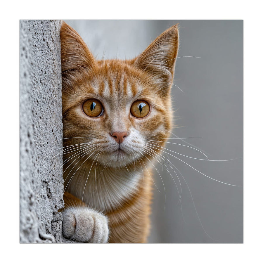 Maße Küchenrückwand Katze hinter der Mauer aus Glas