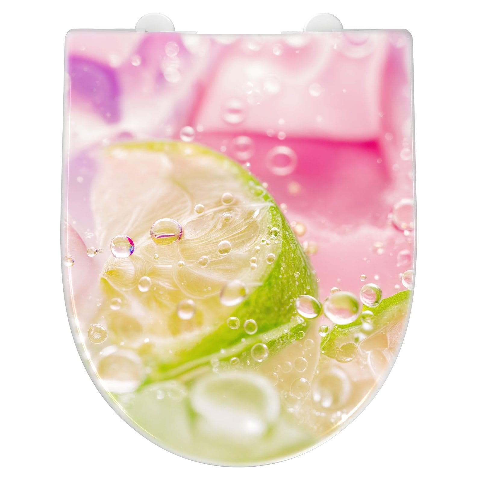 WC-Sitz mit Absenkautomatik Limetten Spritzer