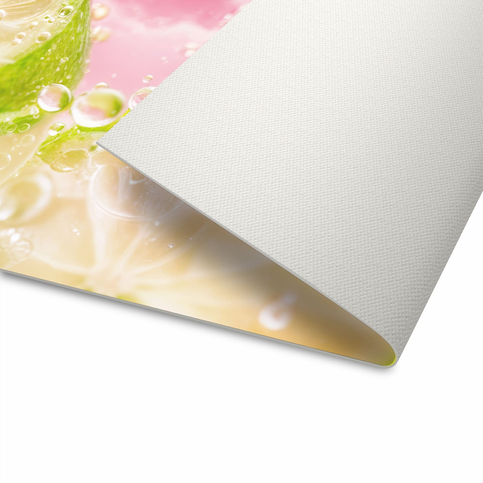 Rutschfester Läufer mit Motiv Limetten Spritzer spart Zeit bei der Reinigung