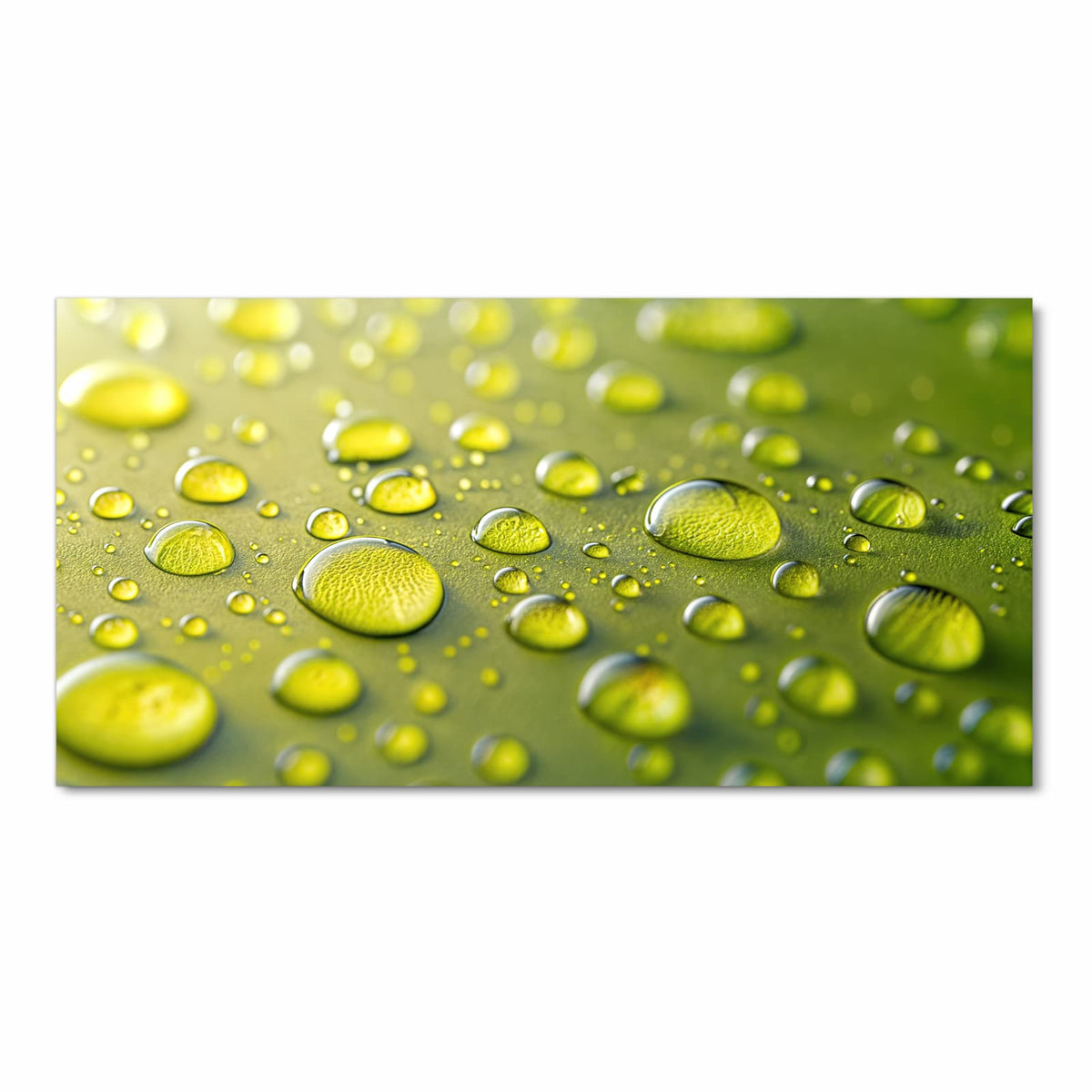 Fleckenresistenter Küchenteppich mit Motiv Wassertropfen anschaulich in Frontansicht