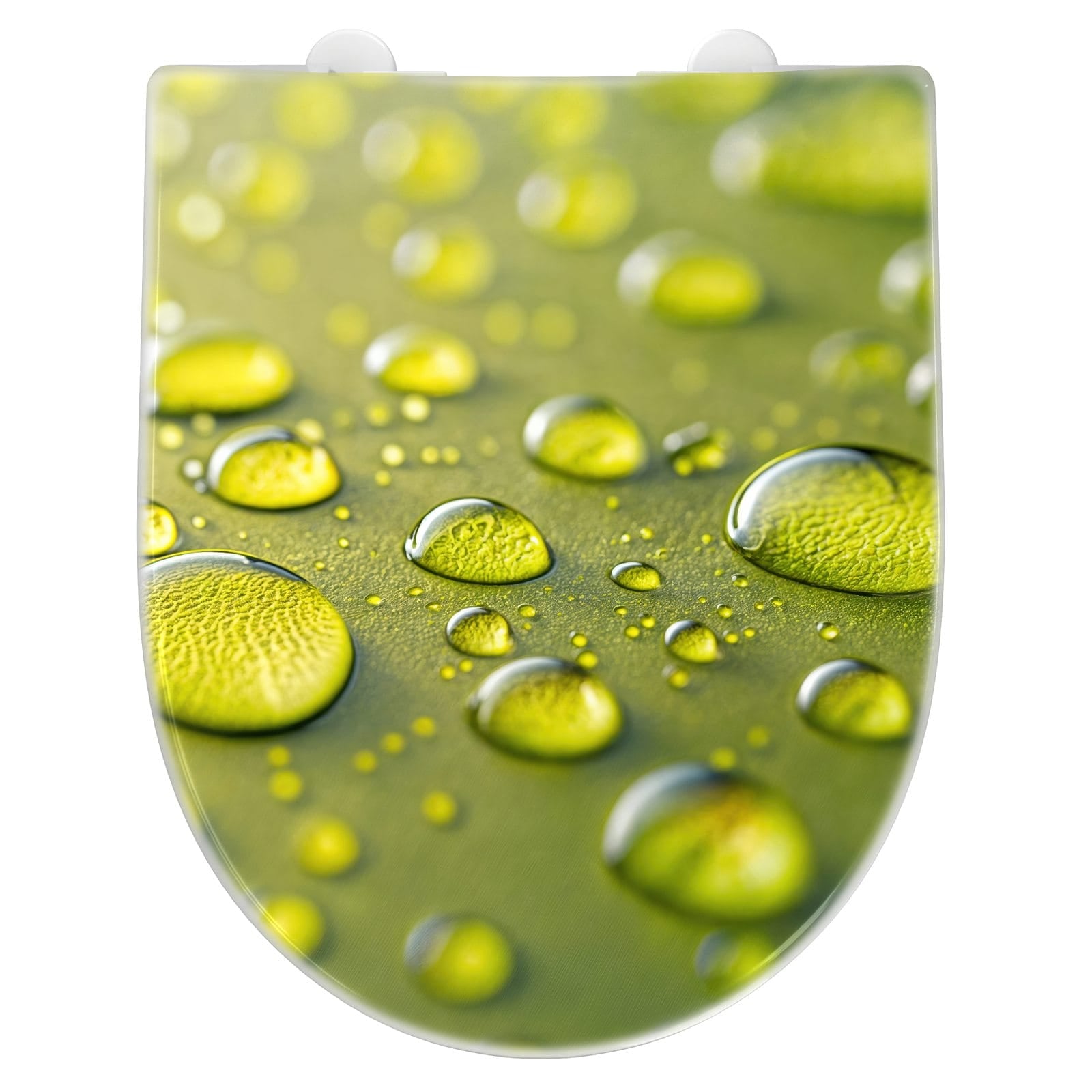 WC-Sitz mit Absenkautomatik Wassertropfen anschaulich