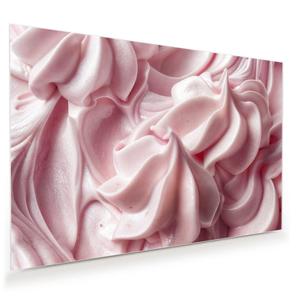 Wandbild mit dem Motiv Rosa Cremewellen