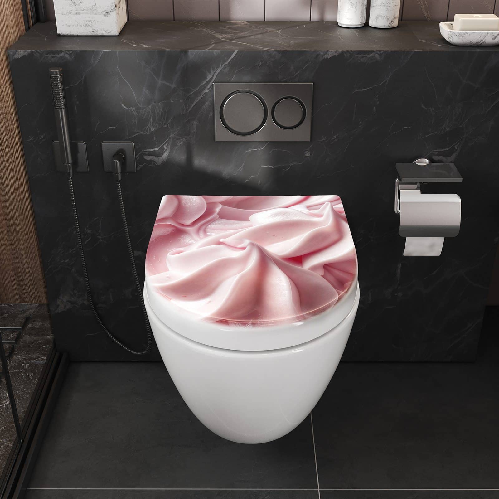 WC-Sitz mit Absenkautomatik Zartes Schaumcreme