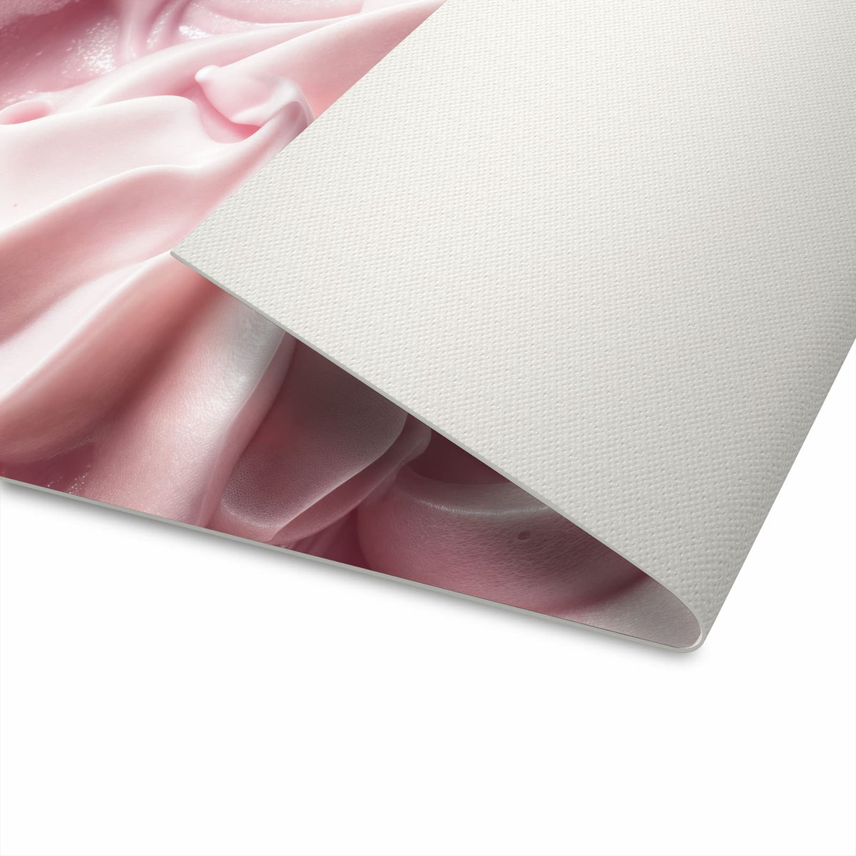 Formstabiler langer Teppich mit Motiv Zartes Schaumcreme für den Flur