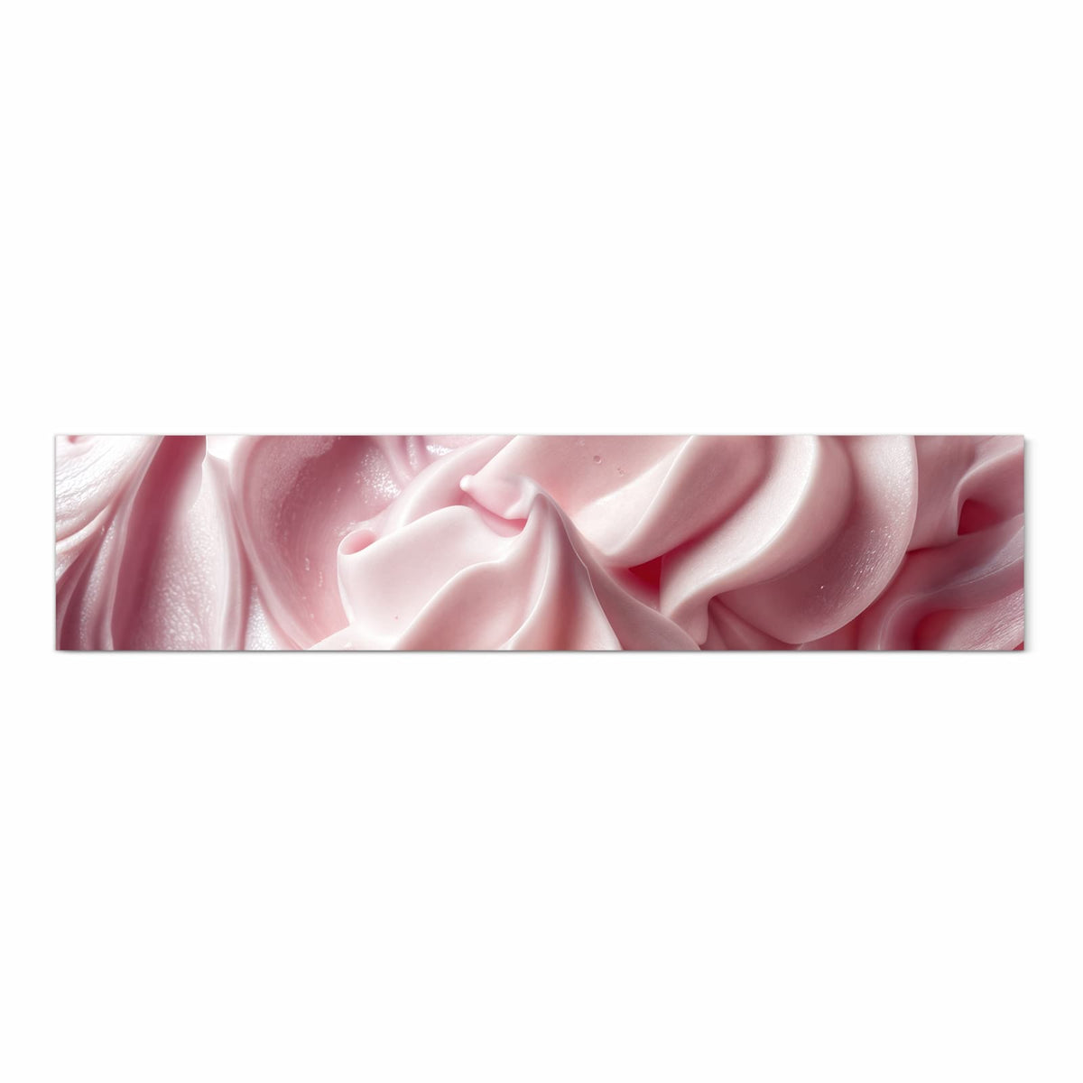 Küchenteppich mit Motiv Zartes Schaumcreme in Frontansicht für sicheres Aufbewahren