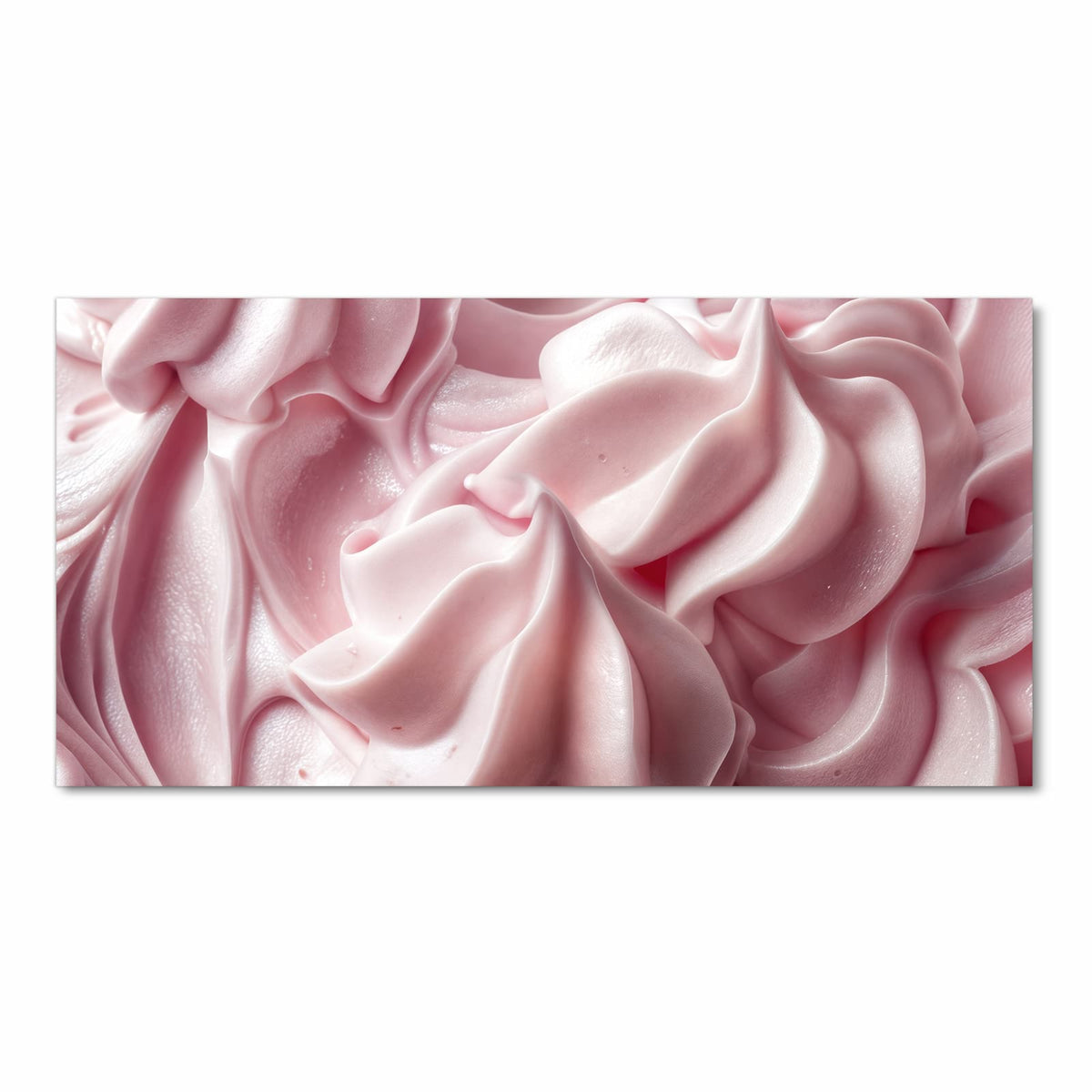 Küchenteppich mit Motiv Zartes Schaumcreme in Frontansicht für Ordnung & Übersicht