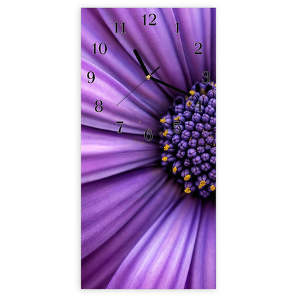Wanduhr mit dem Motiv Lila Kapkörbchen