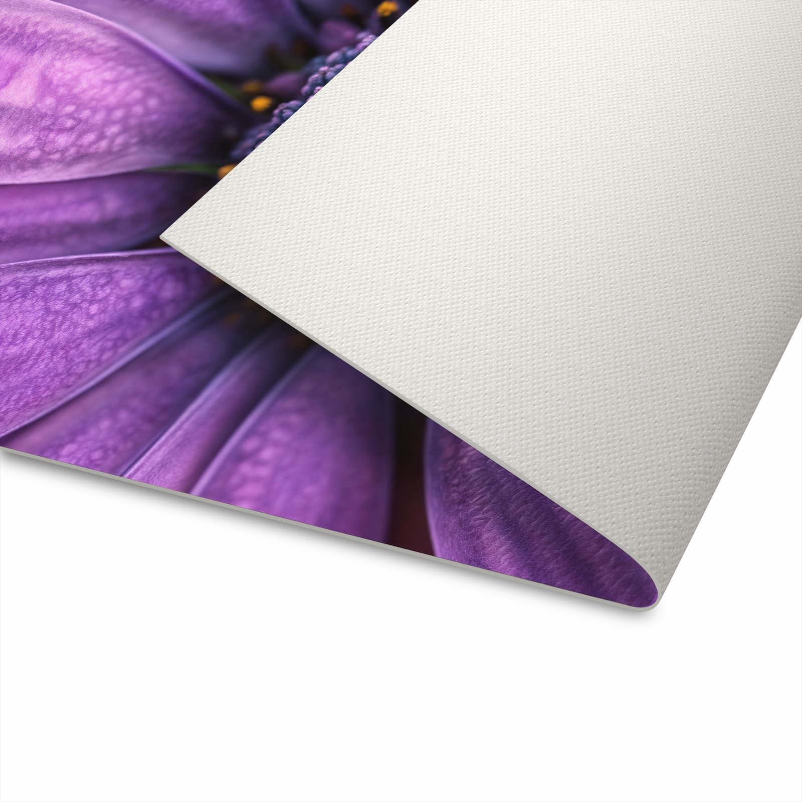 Ordnungsschaffender Teppichläufer Küche mit Motiv Lila Blütenwunder in Unterseite