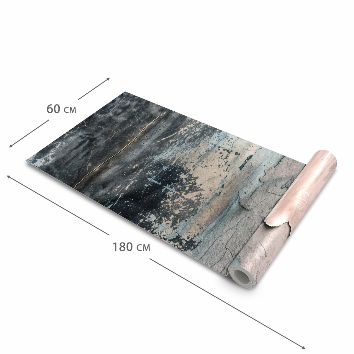 Hygienischer Küchenläufer mit Motiv Abstrakte Textur in der Größe 60x240 cm für den Flur
