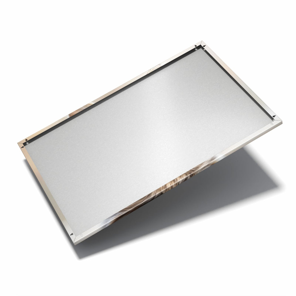 Nur 7 mm – liegt eng an der Wand – Metall Magnettafel - Kätzchen mit Stehohren