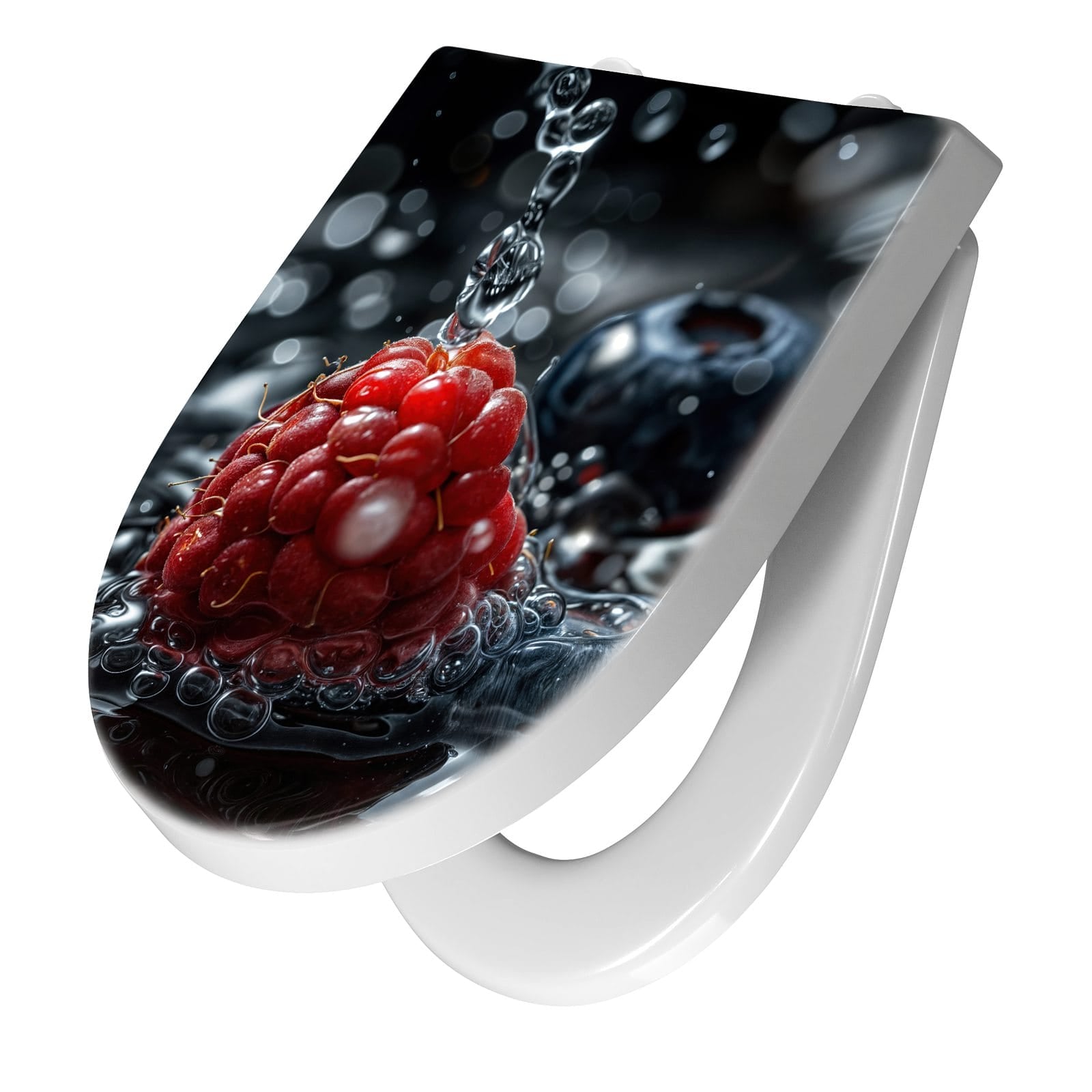 WC-Sitz mit Absenkautomatik Früchte im Wasser