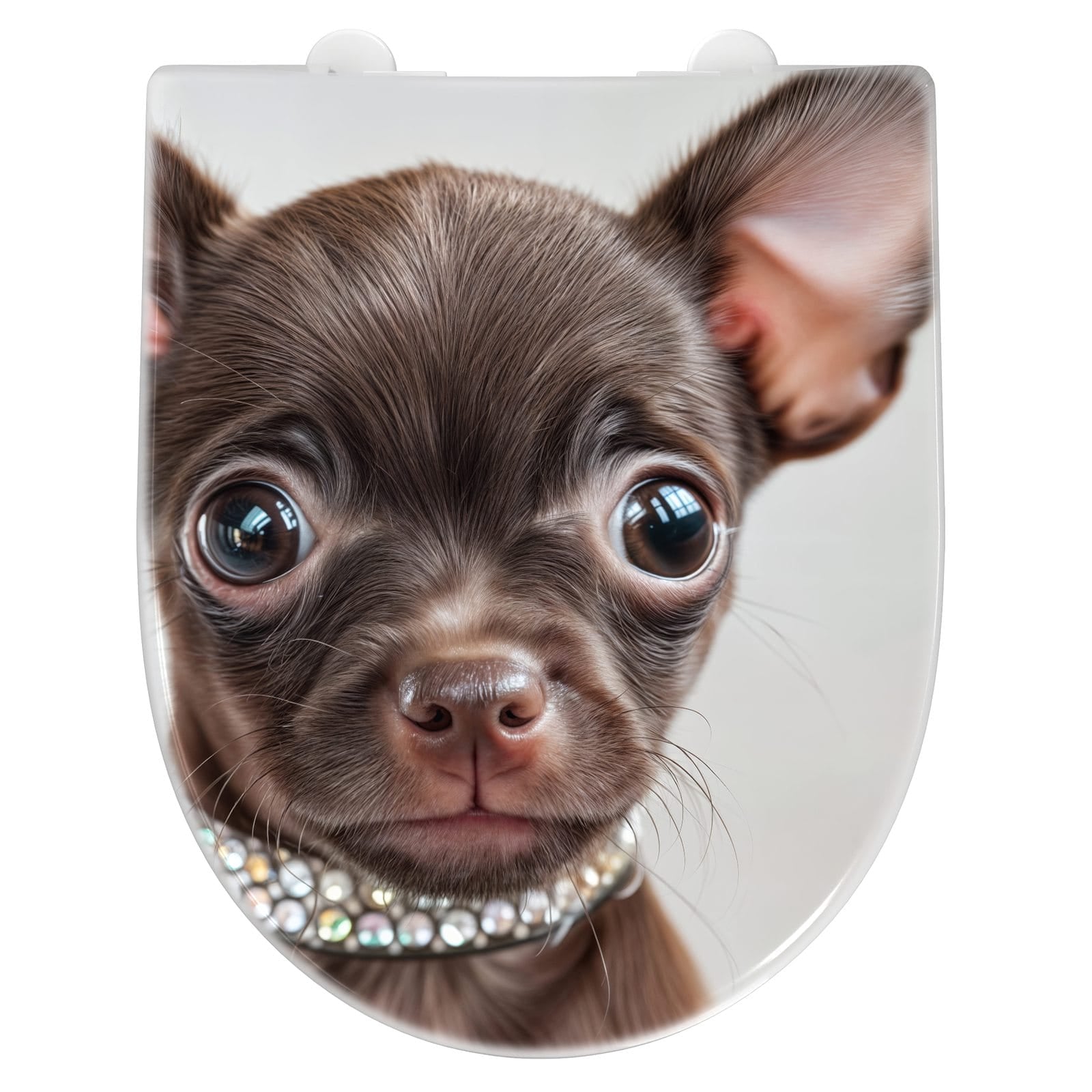 WC-Sitz mit Absenkautomatik Niedlicher Welpenblick