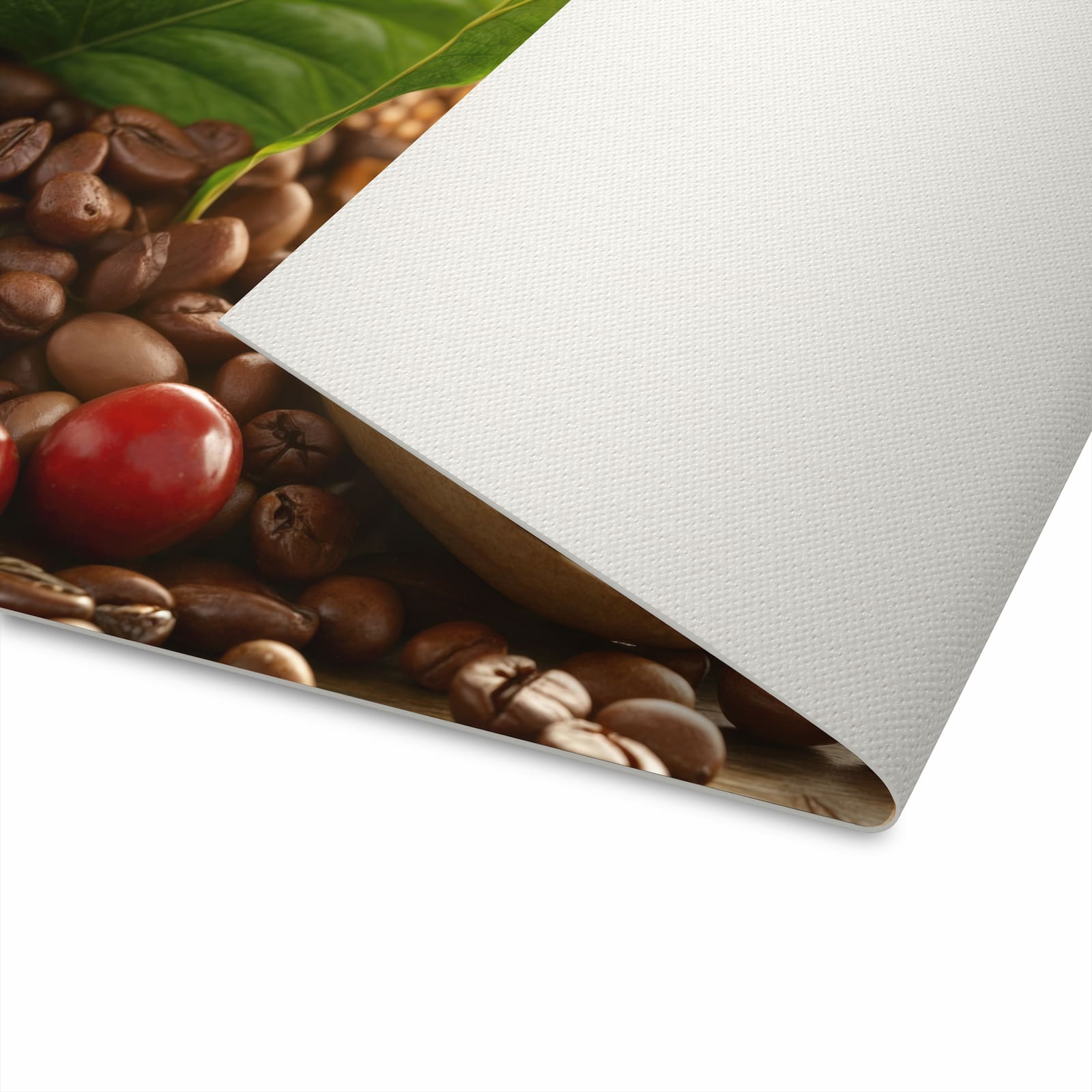 Küchenläufer mit Motiv Kaffeebohnen für angenehme Haptik in der Unterseite