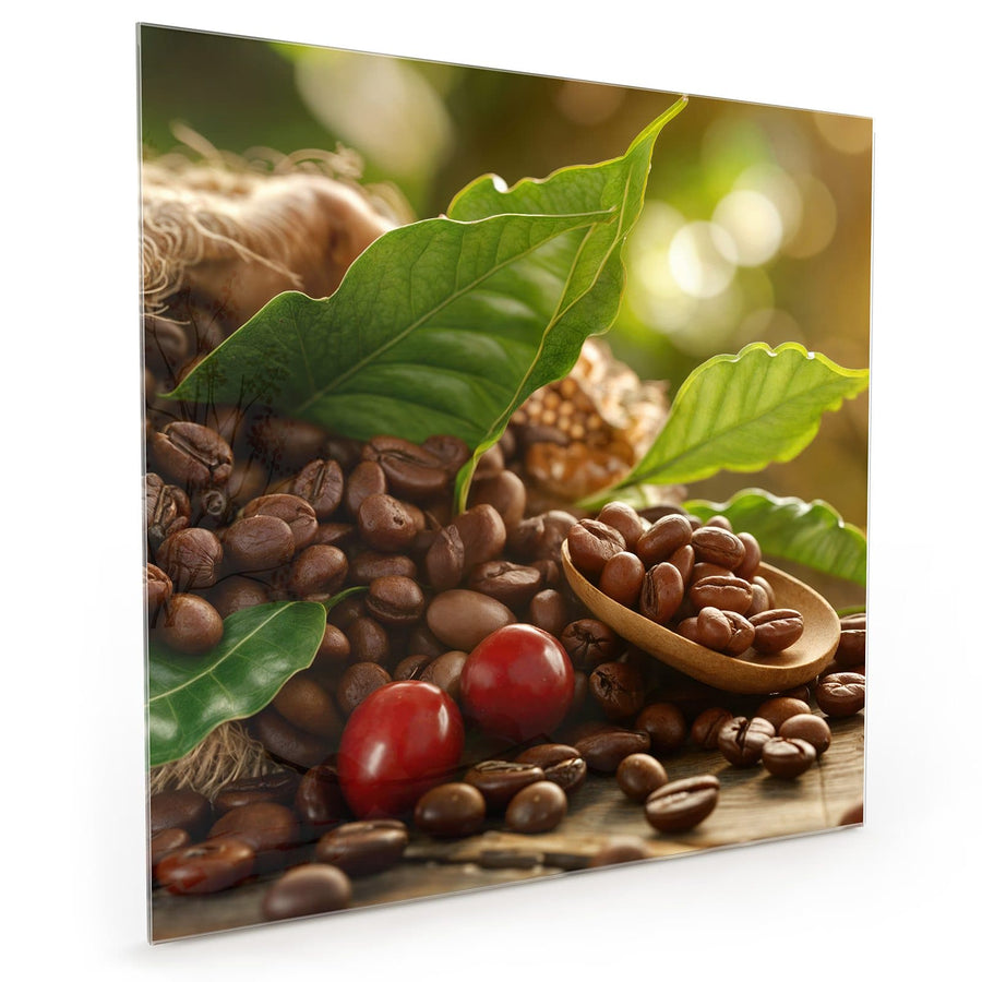 Maße Küchenrückwand Rote Kaffeekirschen aus Glas
