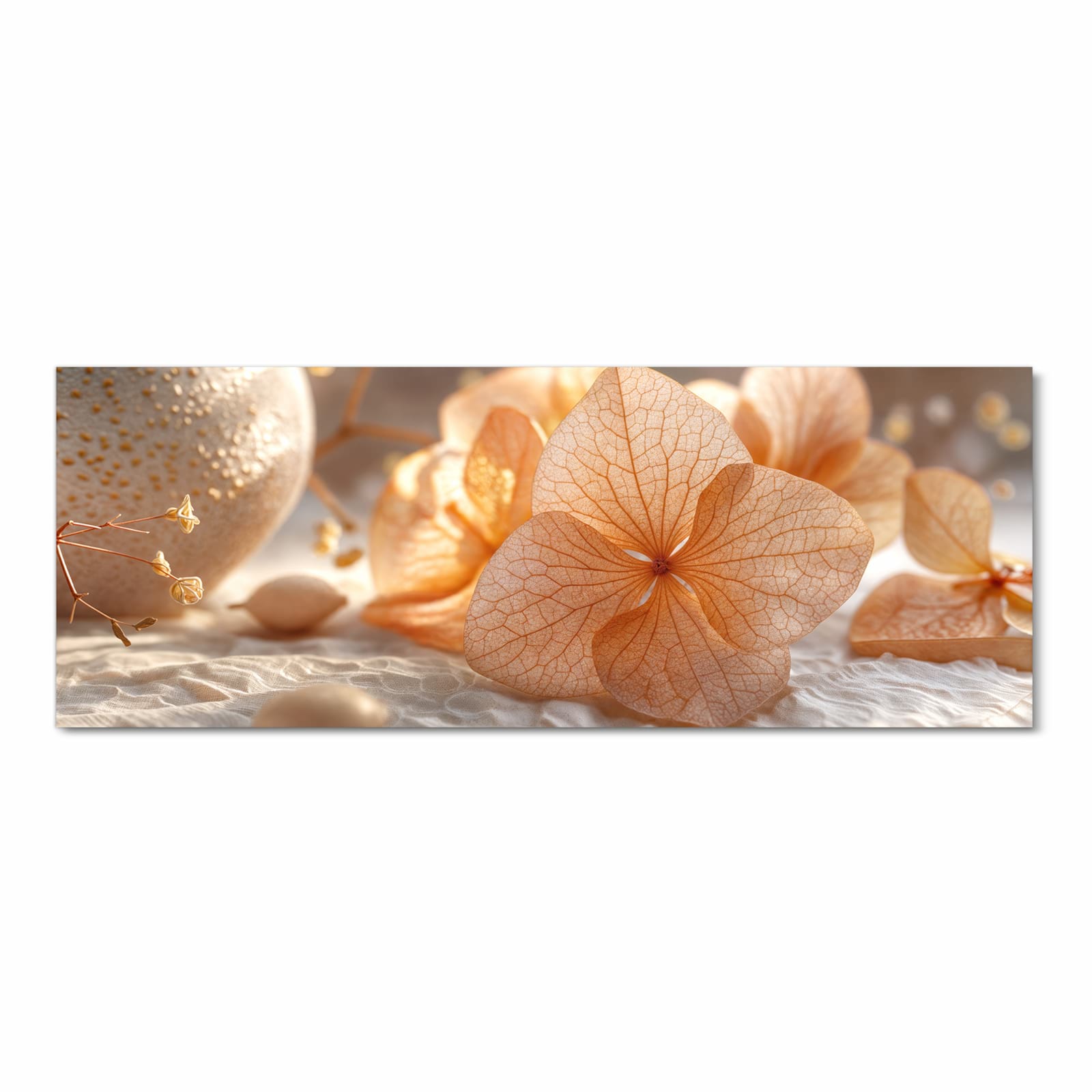 Rutschfester Küchenläufer mit Motiv Blumenarrangement in Frontansicht für sicheren Stand