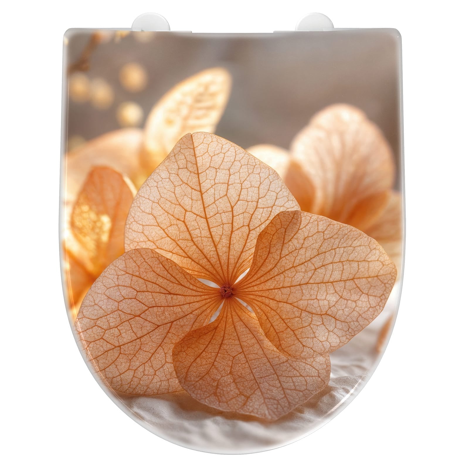 WC-Sitz mit Absenkautomatik Blumenarrangement