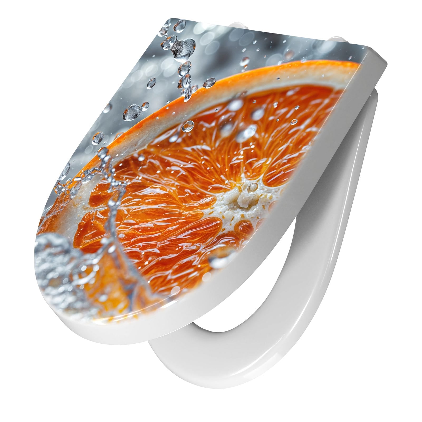 WC-Sitz mit Absenkautomatik Orangenscheibe Spritz