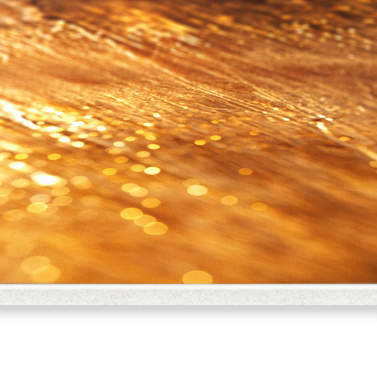 Küchenvorleger mit Motiv Goldene Textur in seitlicher Ansicht für Ordnung
