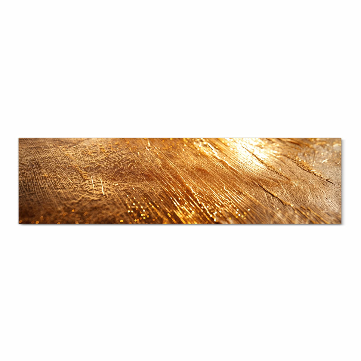 Formstabiler Küchenteppich mit Motiv Goldene Textur in Frontansicht