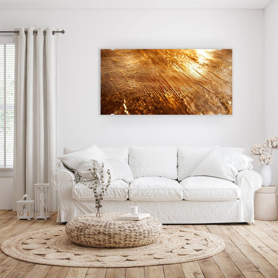 Maße Wandbild - Schimmerndes Gold - Querformat