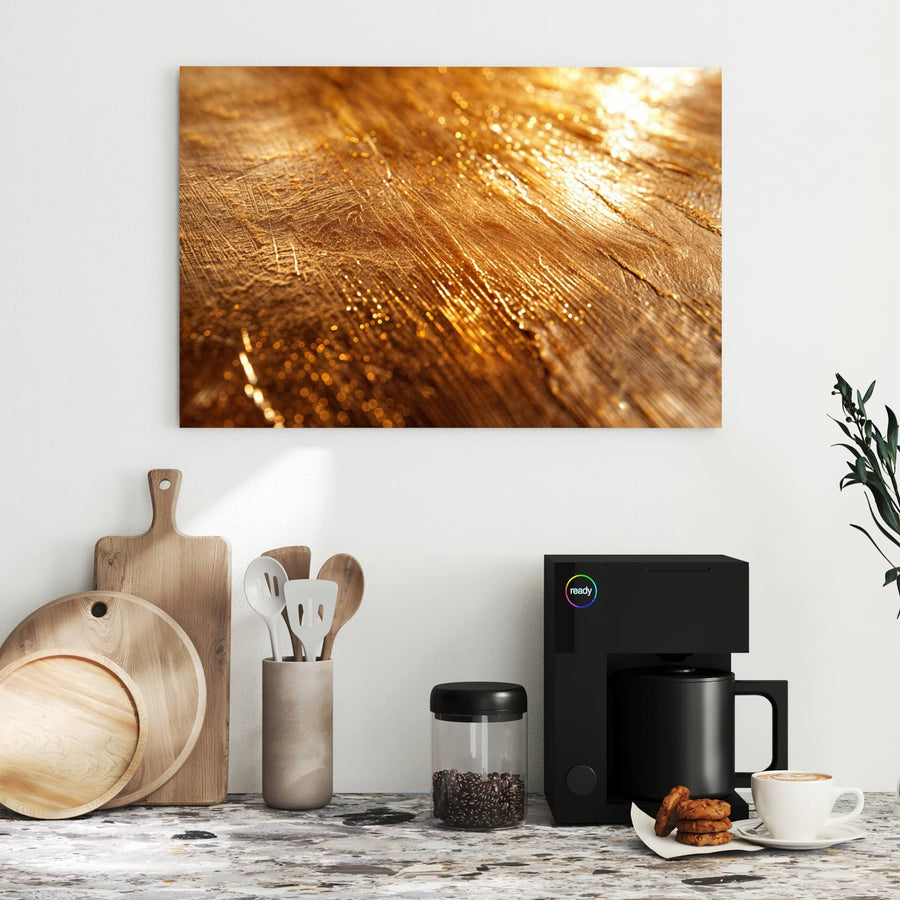 Maße Metall Magnettafel - Schimmerndes Gold