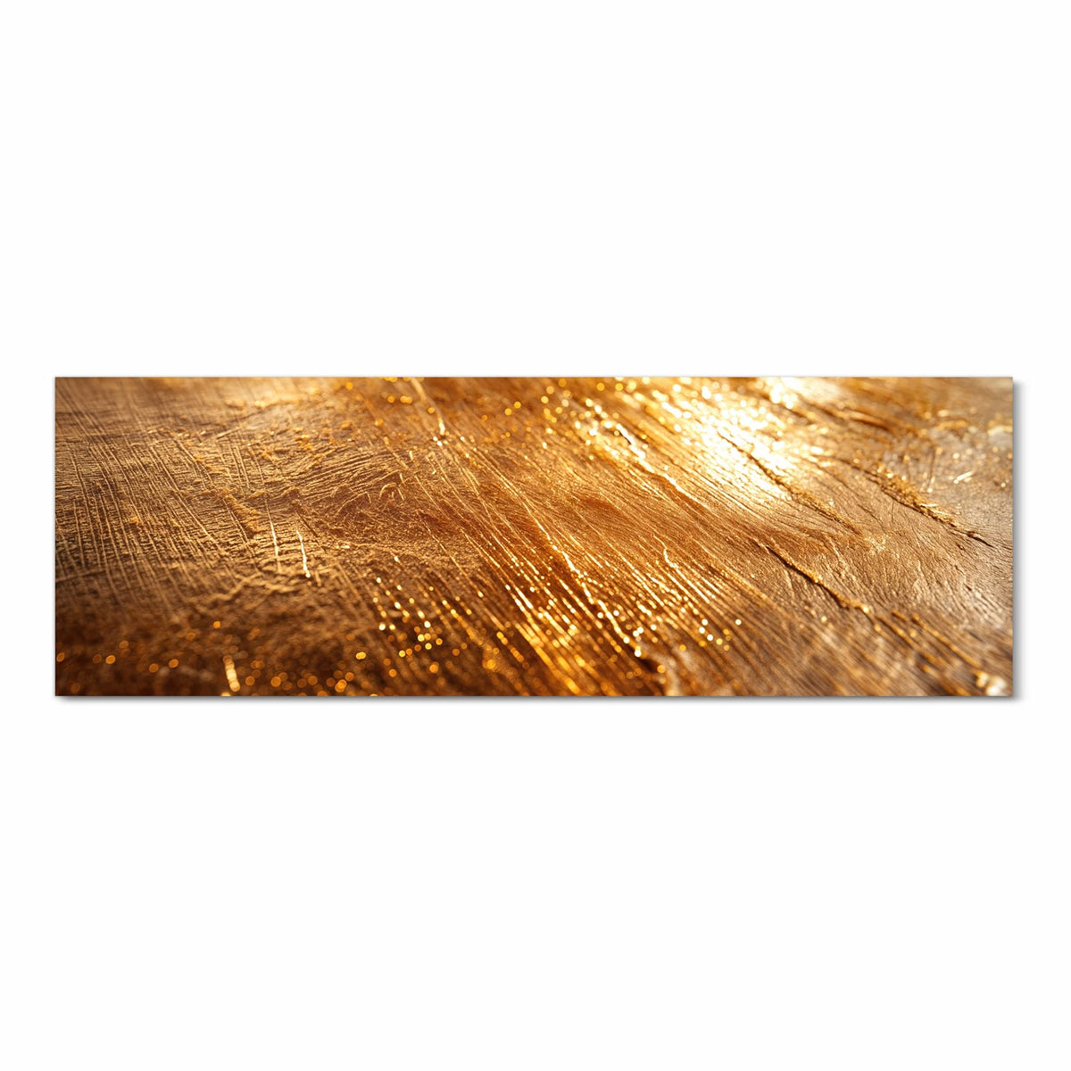 Langlebiger Küchenläufer mit Motiv Goldene Textur in Frontansicht, abwaschbar