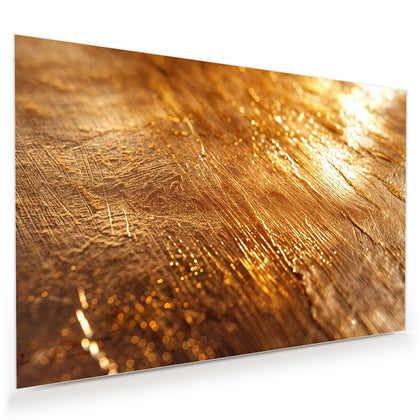 Wandbild mit dem Motiv Schimmerndes Gold