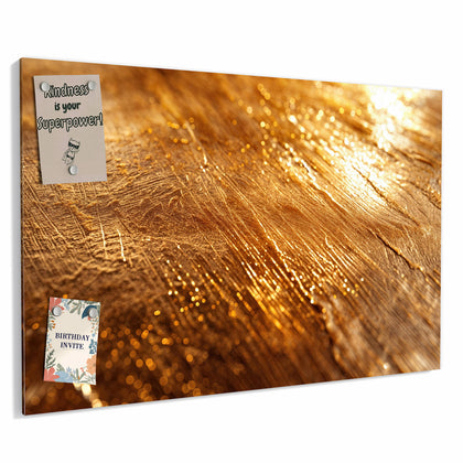 Metall Magnettafel mit dem Motiv Schimmerndes Gold