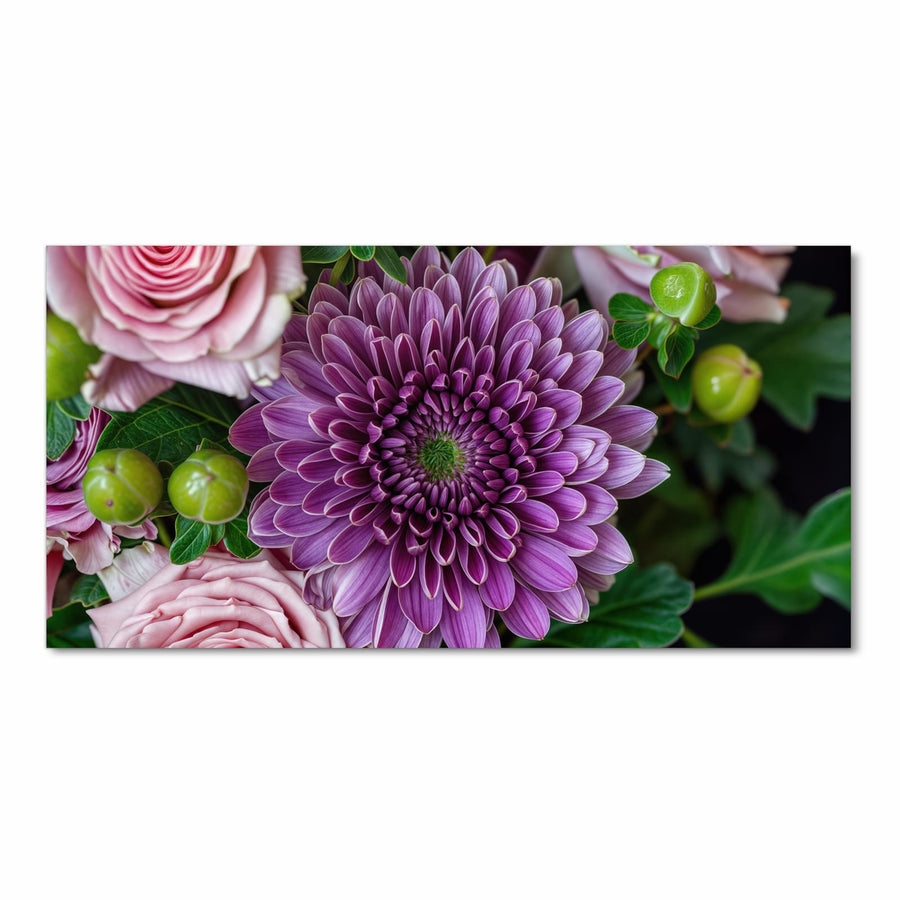 Maße Küchenläufer - Rosen und Chrysantheme