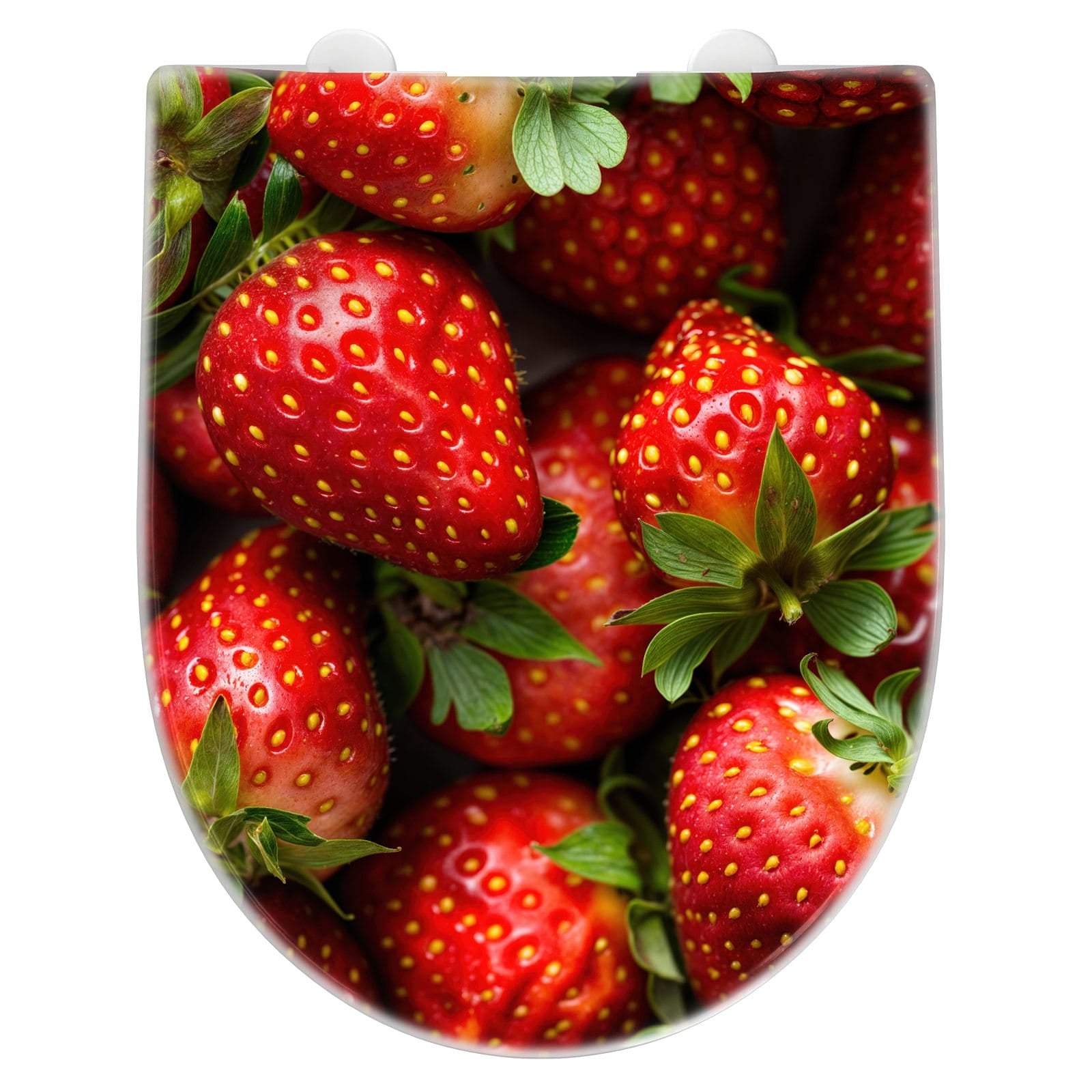 WC-Sitz mit Absenkautomatik Frische Erdbeeren