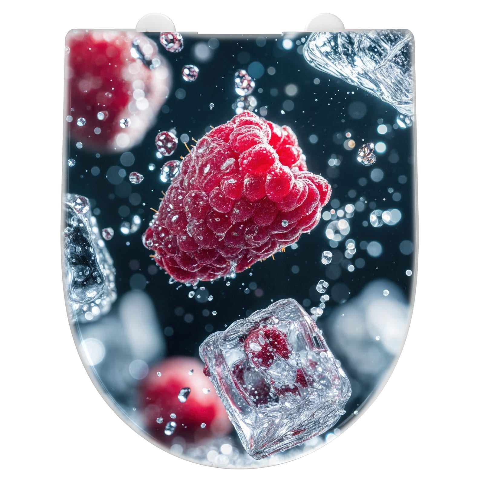 WC-Sitz mit Absenkautomatik Himbeeren im Regen